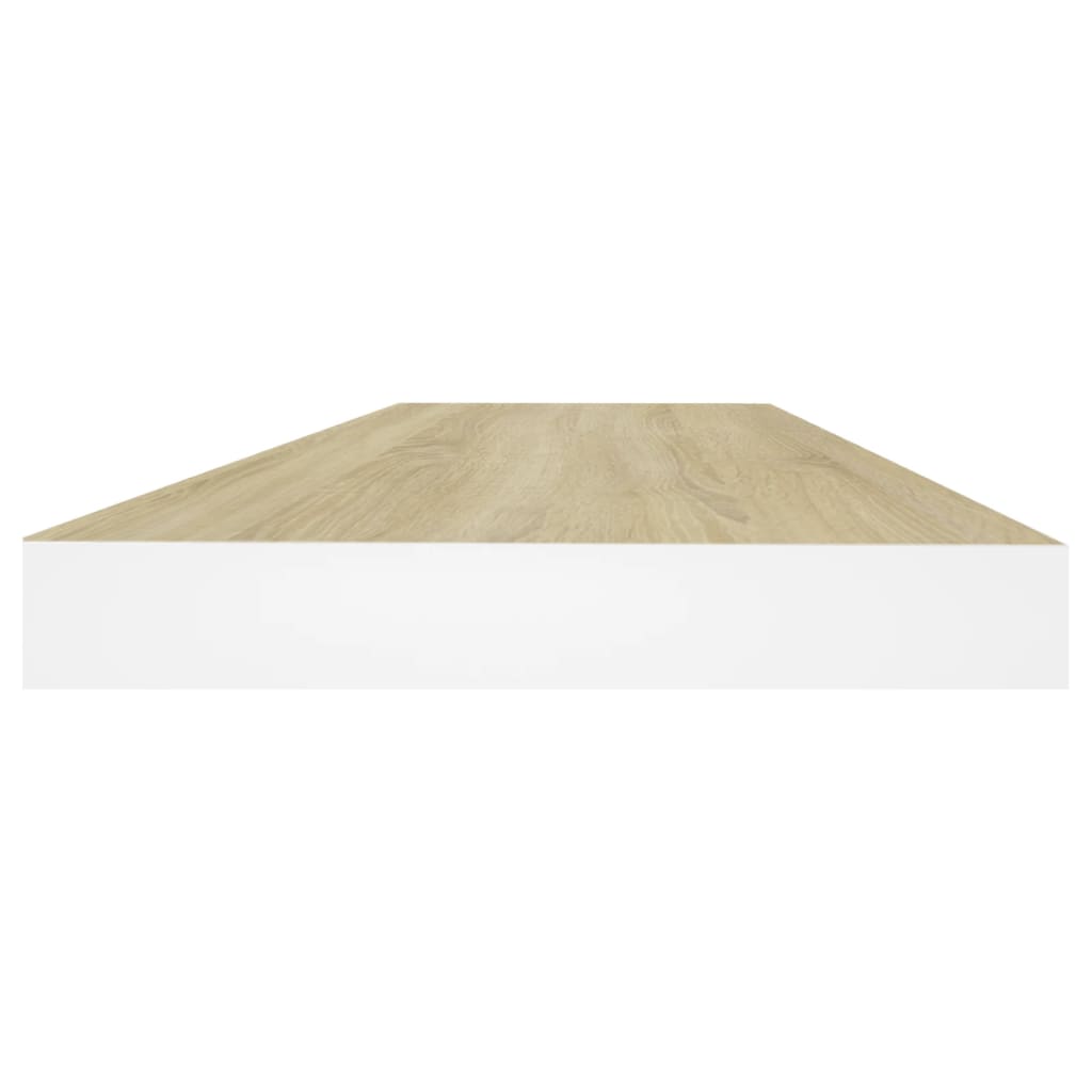 Étagère murale flottante chêne et blanc 60x23,5x3,8 cm MDF Étagères murales & corniches vidaXL   