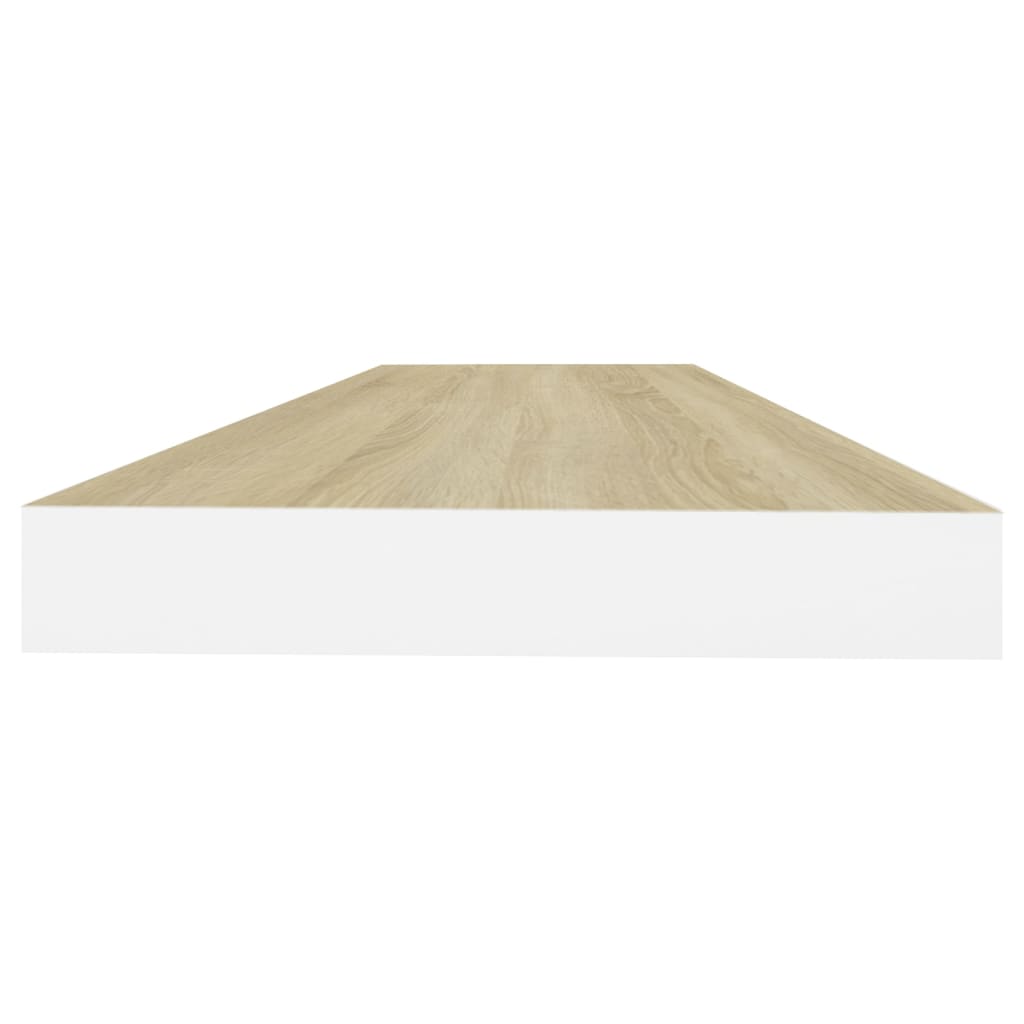 Étagère flottante murale chêne et blanc 80x23,5x3,8 cm MDF Étagères murales & corniches vidaXL   