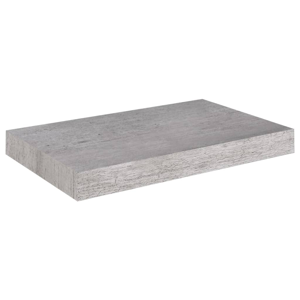 Étagère murale flottante gris béton 40x23x3,8 cm MDF Étagères murales & corniches vidaXL   