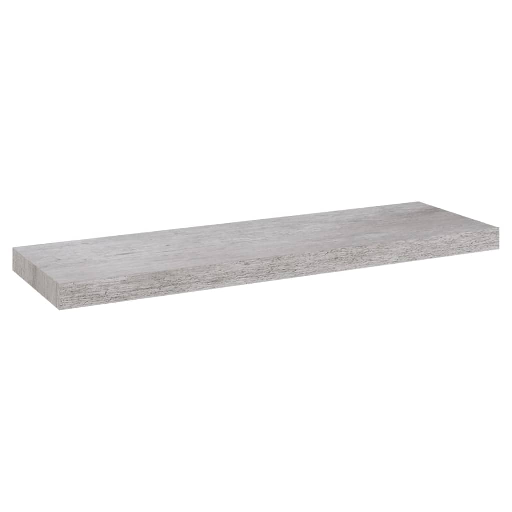 Étagère murale flottante Gris béton 80x23,5x3,8 cm MDF Étagères murales & corniches vidaXL   