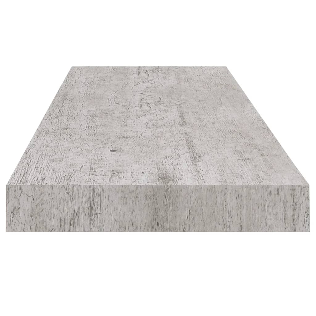 Étagère murale flottante Gris béton 80x23,5x3,8 cm MDF Étagères murales & corniches vidaXL   