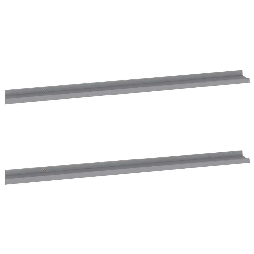 Étagères murales 2 pcs Gris 115x9x3 cm - Xios Store SNC