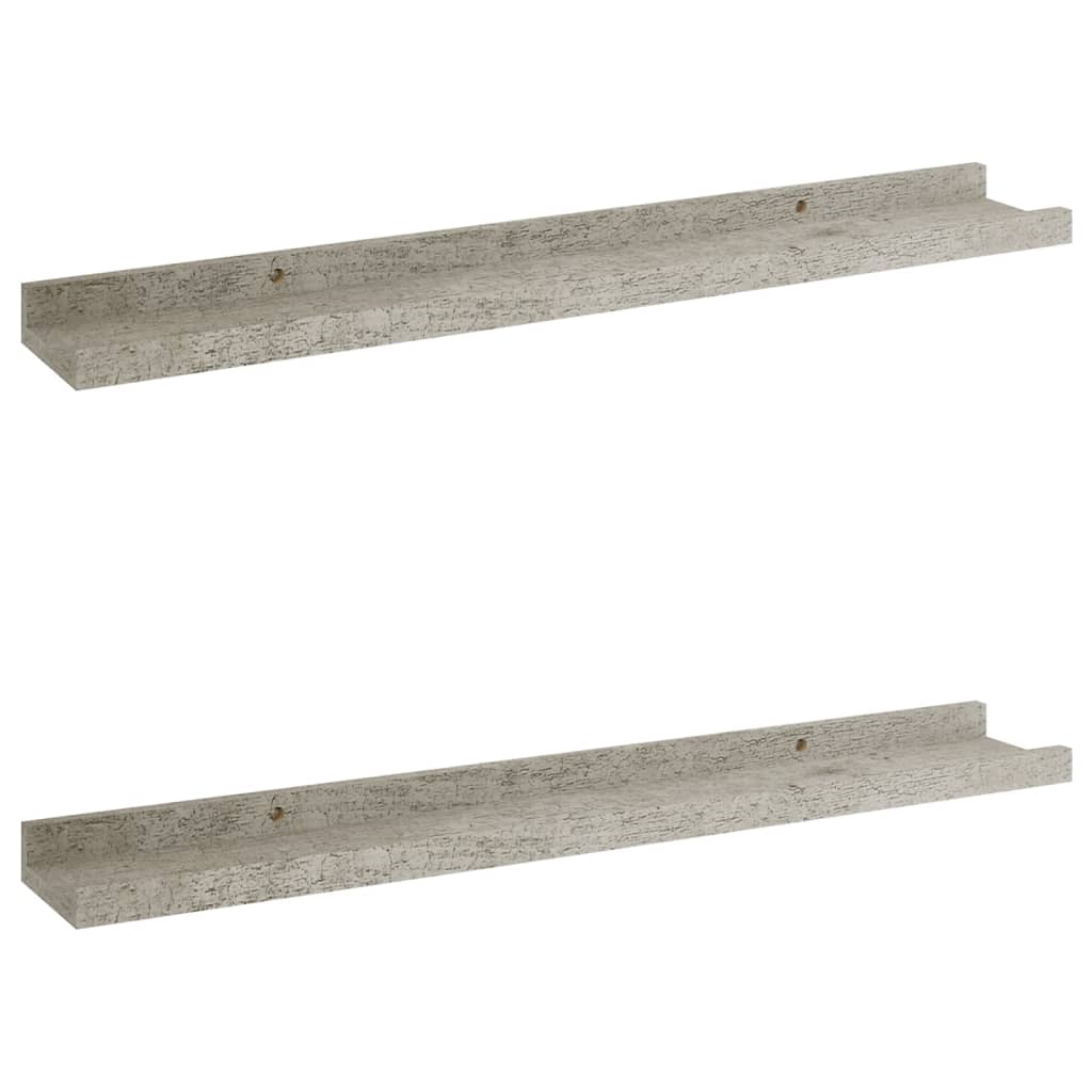 Étagères murales 2 pcs Gris béton 60x9x3 cm - Xios Store SNC