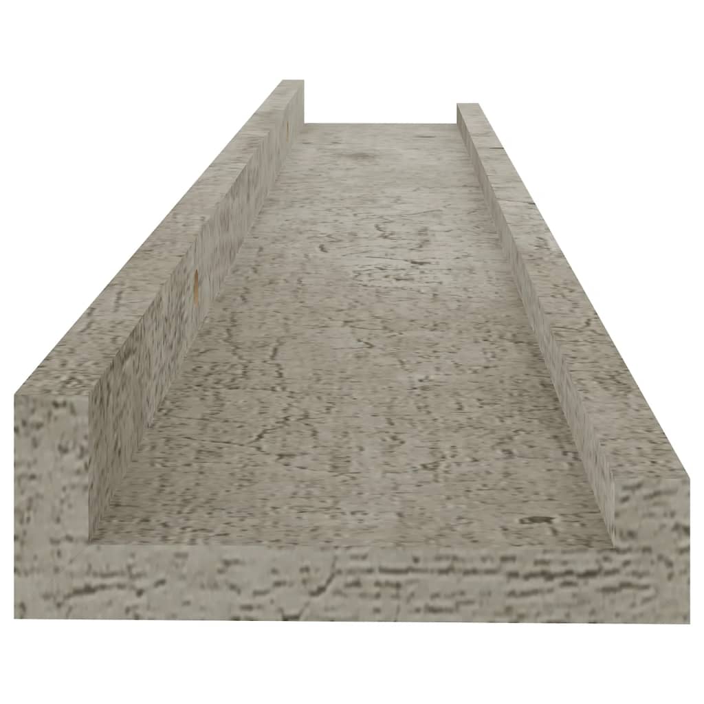 Étagères murales 2 pcs Gris béton 60x9x3 cm - Xios Store SNC