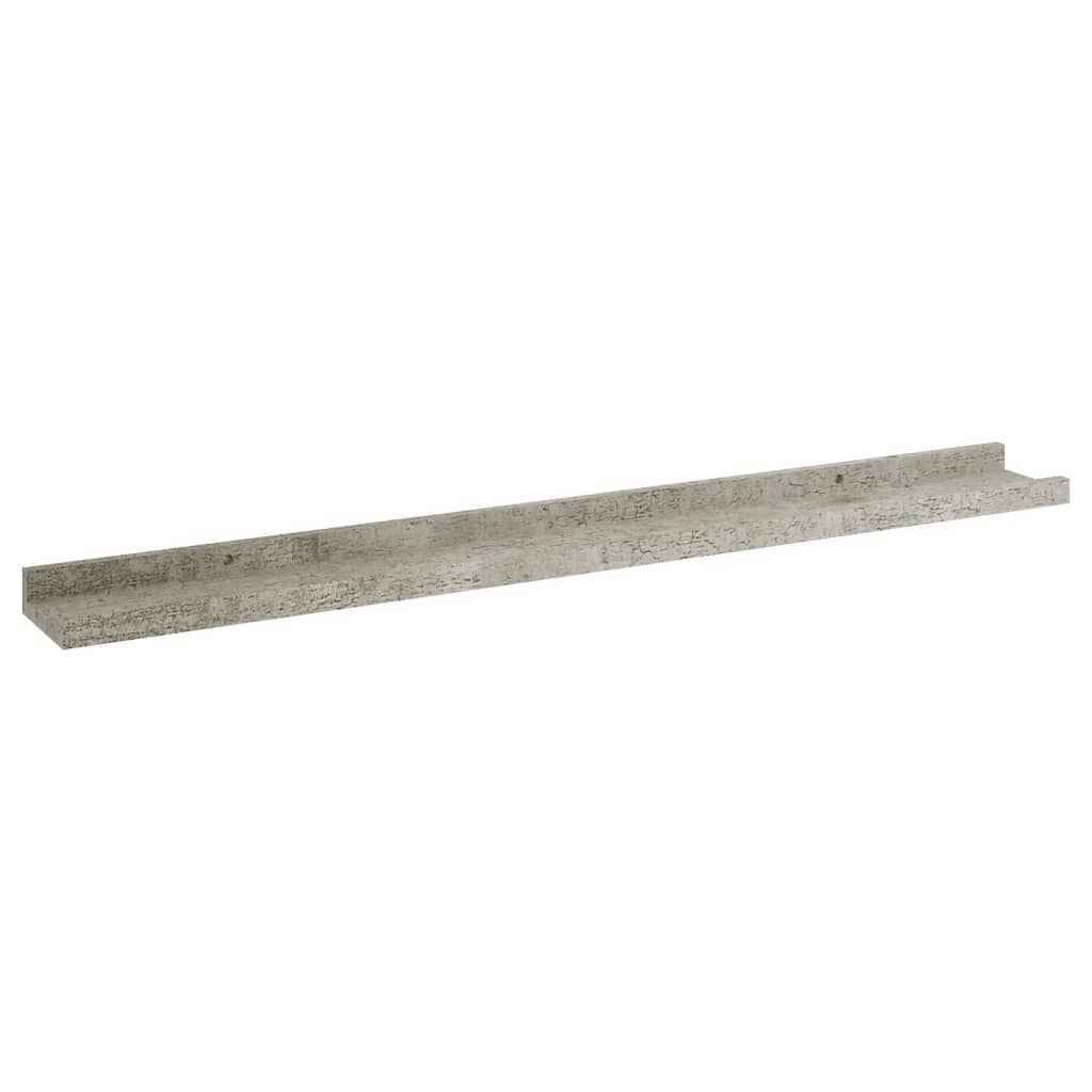 Étagères murales 4 pcs Gris béton 80x9x3 cm - Xios Store SNC