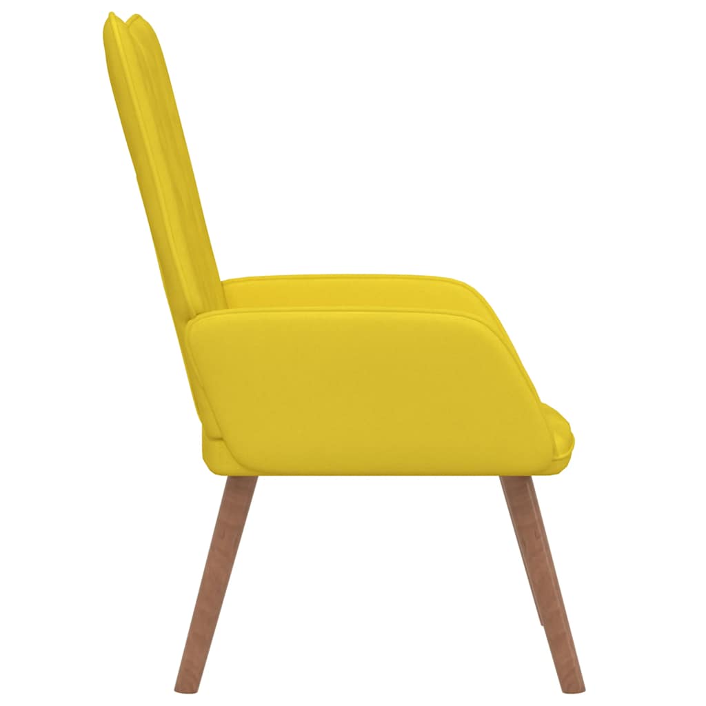 Chaise de relaxation Jaune moutarde Velours Fauteuils vidaXL   