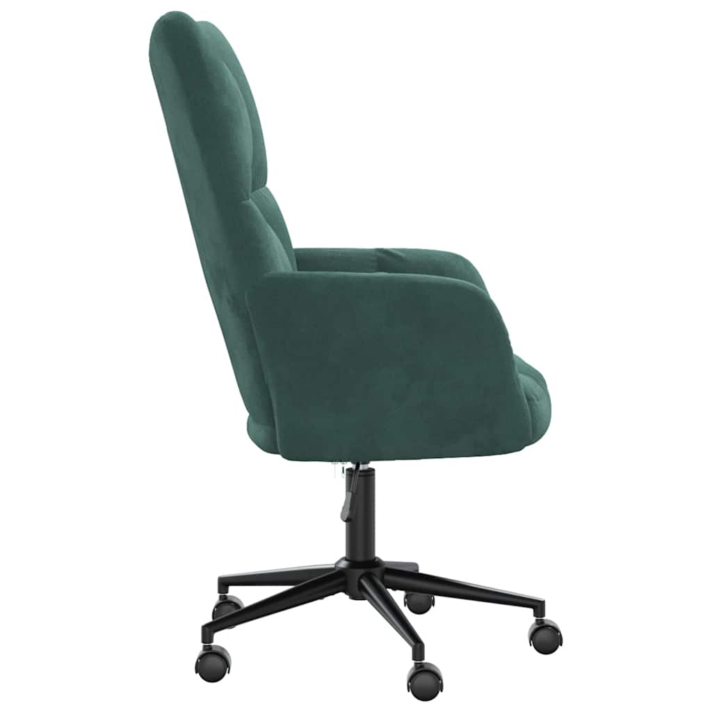 Chaise de relaxation Vert foncé Velours - Xios Store SNC