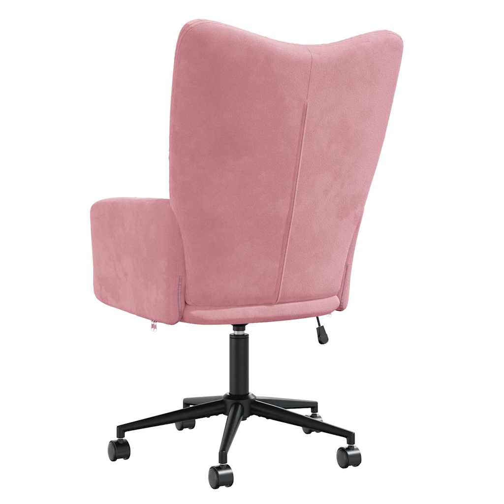 Chaise de relaxation Rose Velours Fauteuils vidaXL