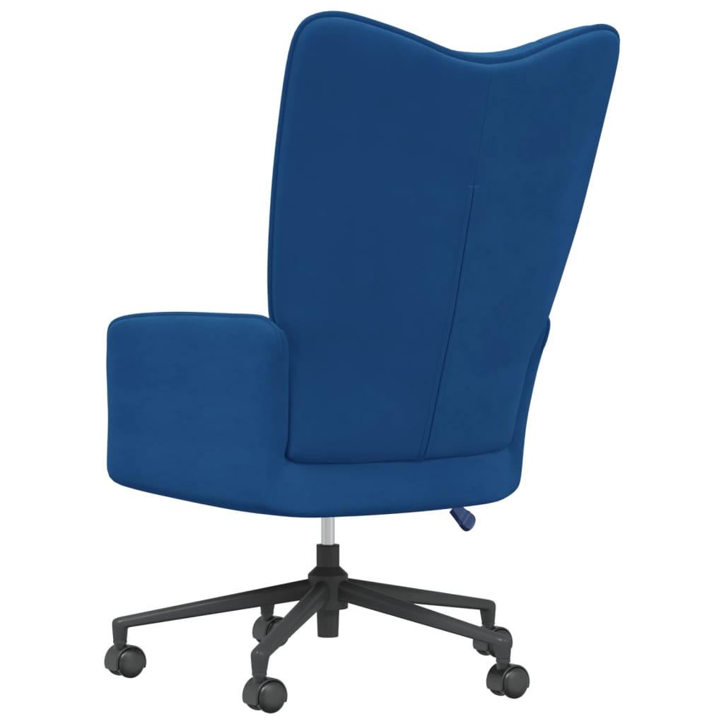 Chaise de relaxation Bleu Velours - Xios Store SNC