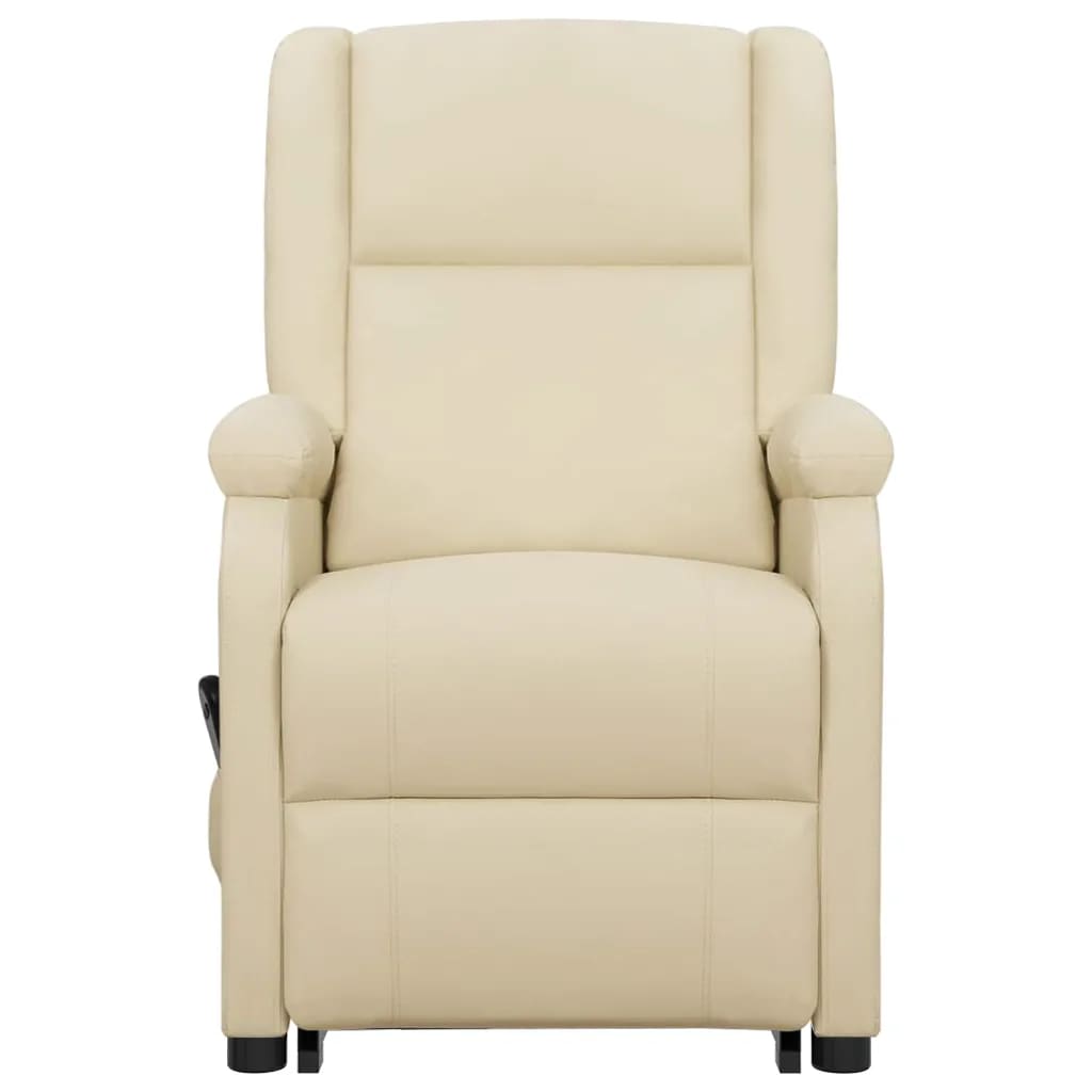 Fauteuil de massage Crème Similicuir Fauteuils électriques vidaXL   