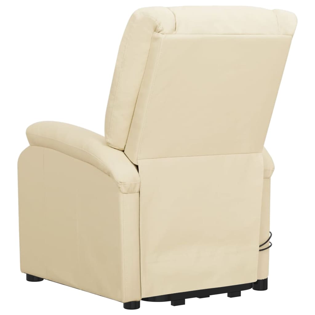 Fauteuil de massage Crème Similicuir Fauteuils électriques vidaXL   