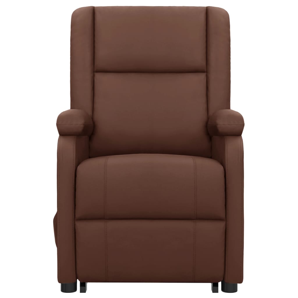 Fauteuil de massage Marron Similicuir Fauteuils électriques vidaXL   