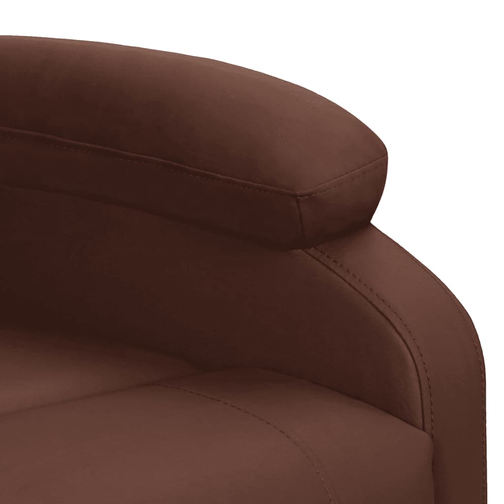 Fauteuil de massage Marron Similicuir Fauteuils électriques vidaXL   