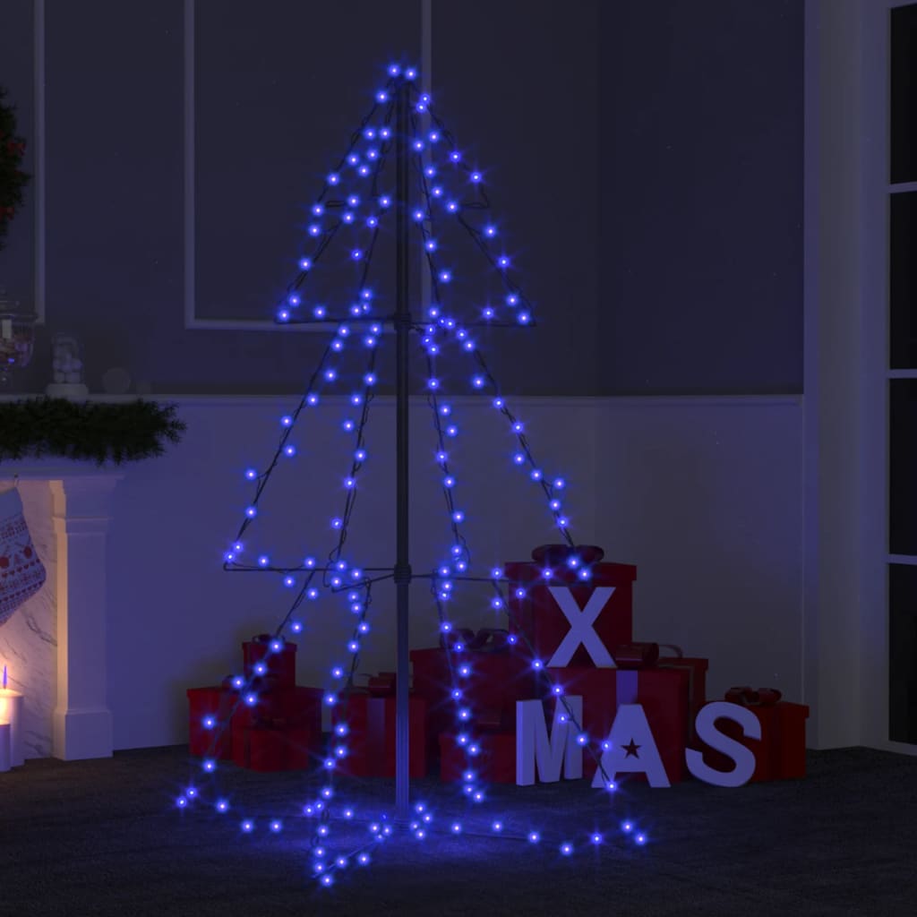 Arbre de Noël cône 160 LED d'intérieur/d'extérieur 78x120 cm - Xios Store SNC