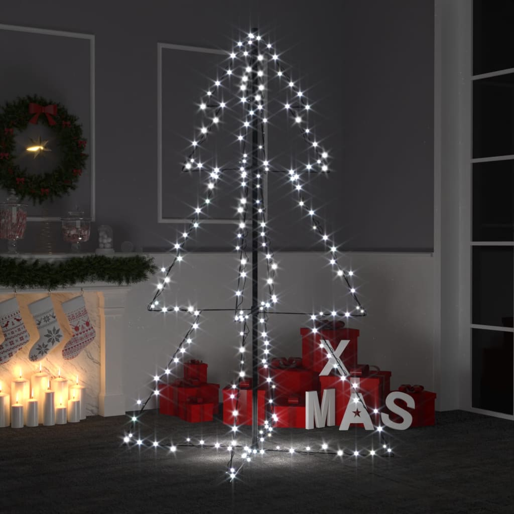 Arbre de Noël cône 200 LED d'intérieur/d'extérieur 98x150 cm - Xios Store SNC