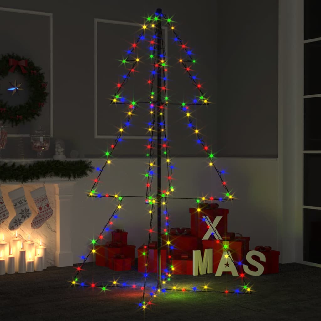 Arbre de Noël cône 200 LED d'intérieur/d'extérieur 98x150 cm - Xios Store SNC