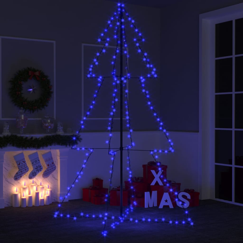 Arbre de Noël cône 240 LED d'intérieur/d'extérieur 118x180 cm - Xios Store SNC