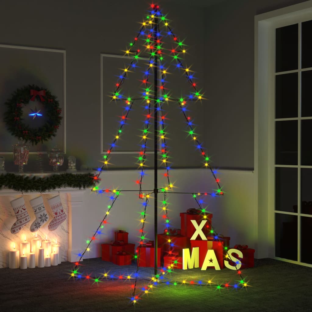 Arbre de Noël cône 240 LED d'intérieur/d'extérieur 118x180 cm - Xios Store SNC