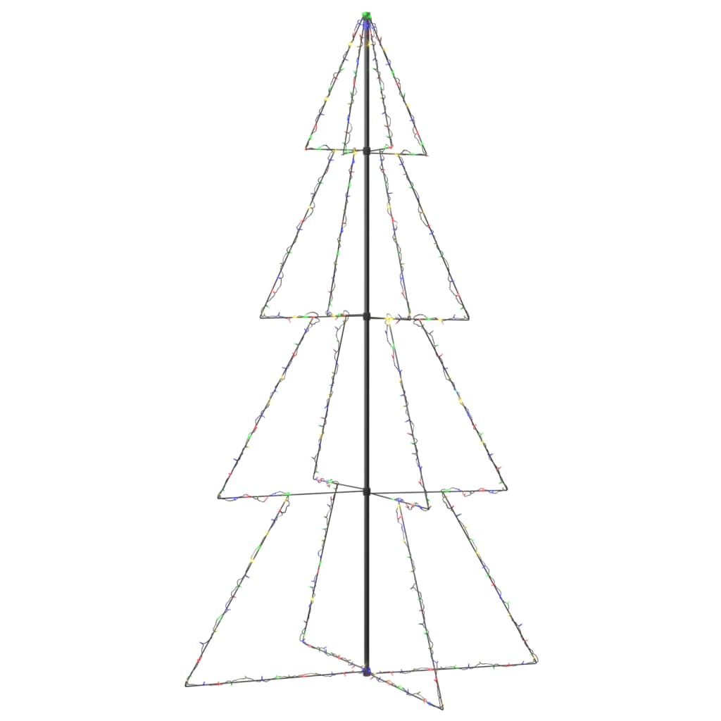 Arbre de Noël cône 360 LED d'intérieur/d'extérieur 143x250 cm - Xios Store SNC