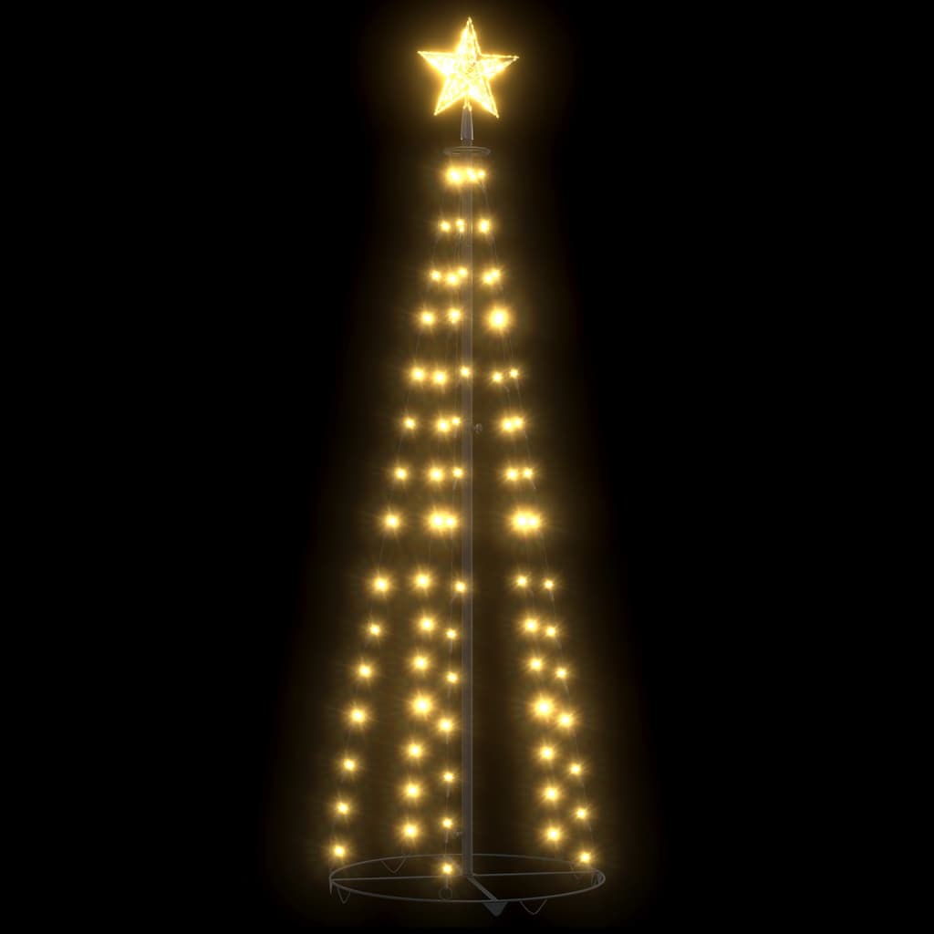 Arbre de Noël cône 70 LED blanc chaud décoration 50x120 cm - Xios Store SNC