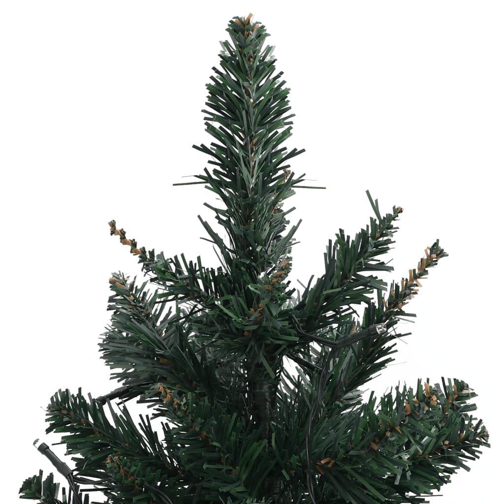 Sapin de Noël artificiel pré-éclairé et supports vert 60 cm PVC - Xios Store SNC