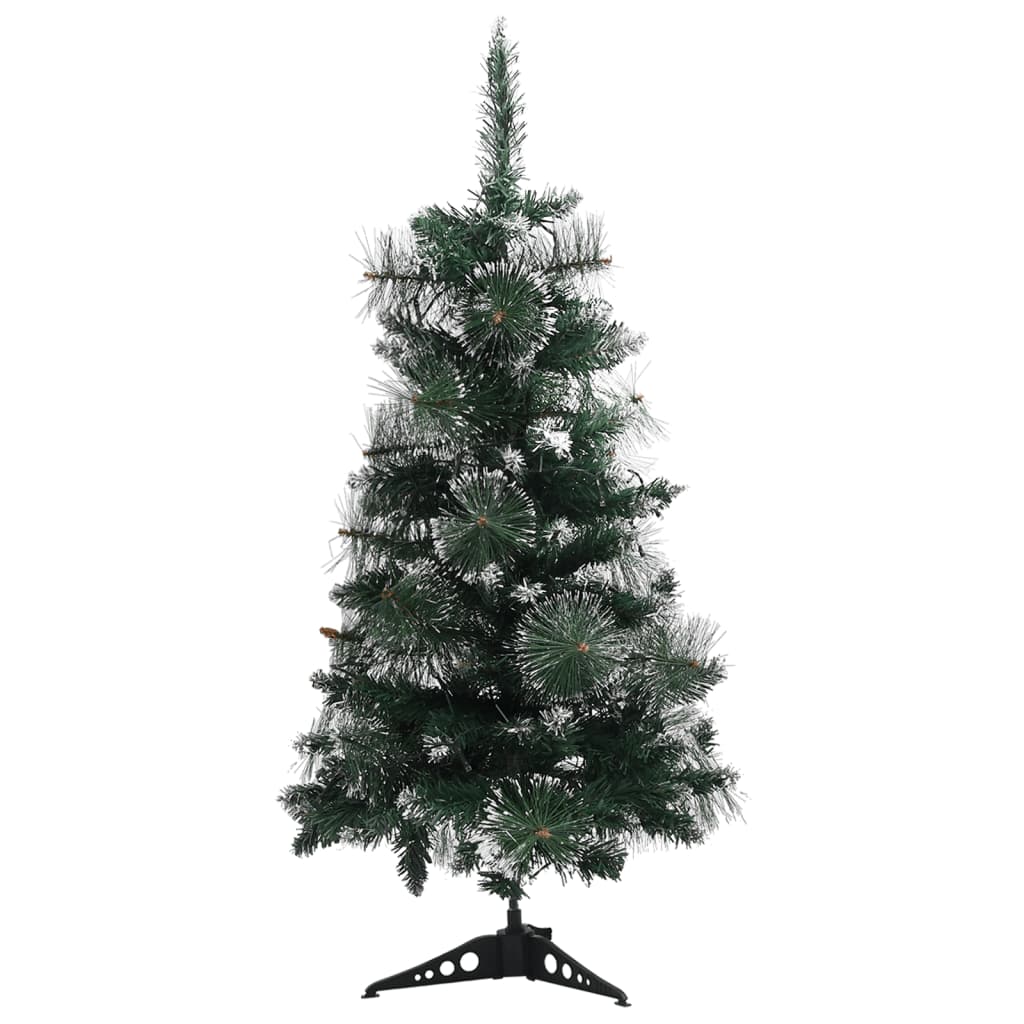 Sapin de Noël artificiel pré-éclairé et supports vert 90 cm PVC - Xios Store SNC