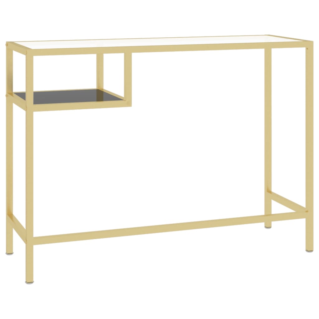 Bureau d'ordinateur Transparent 100x36x74 cm Verre trempé Bureaux vidaXL   