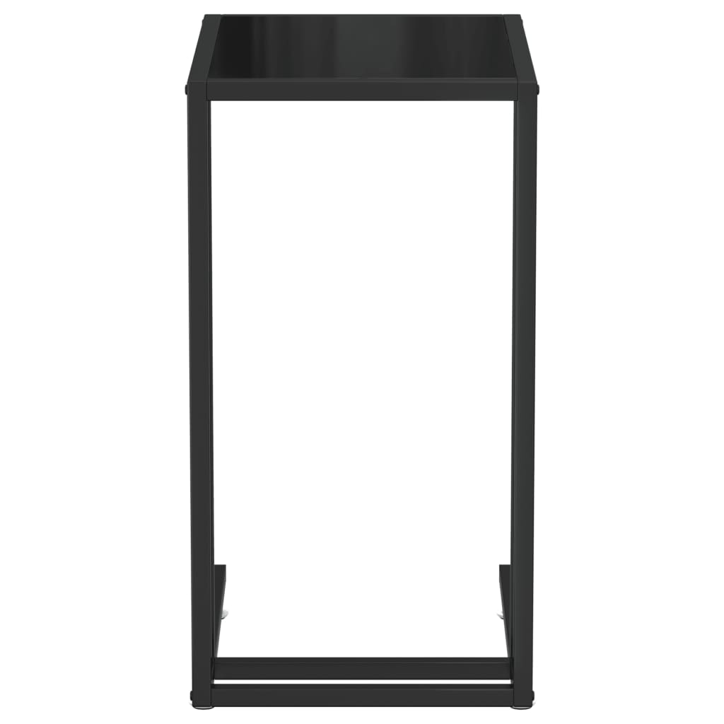 Table d'appoint pour ordinateur Noir 50x35x65 cm Verre trempé Tables d'appoint vidaXL