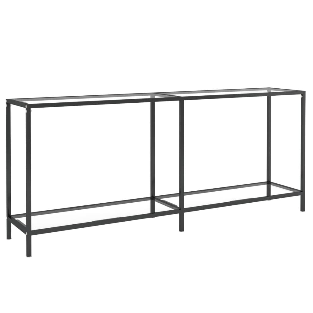 Table console Transparent 180x35x75,5 cm Verre trempé Tables d'appoint vidaXL