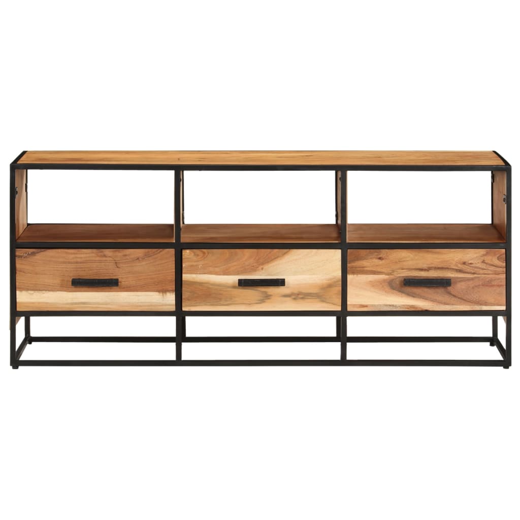 Meuble TV 110x30x45 cm Bois d'acacia massif Meubles TV vidaXL   