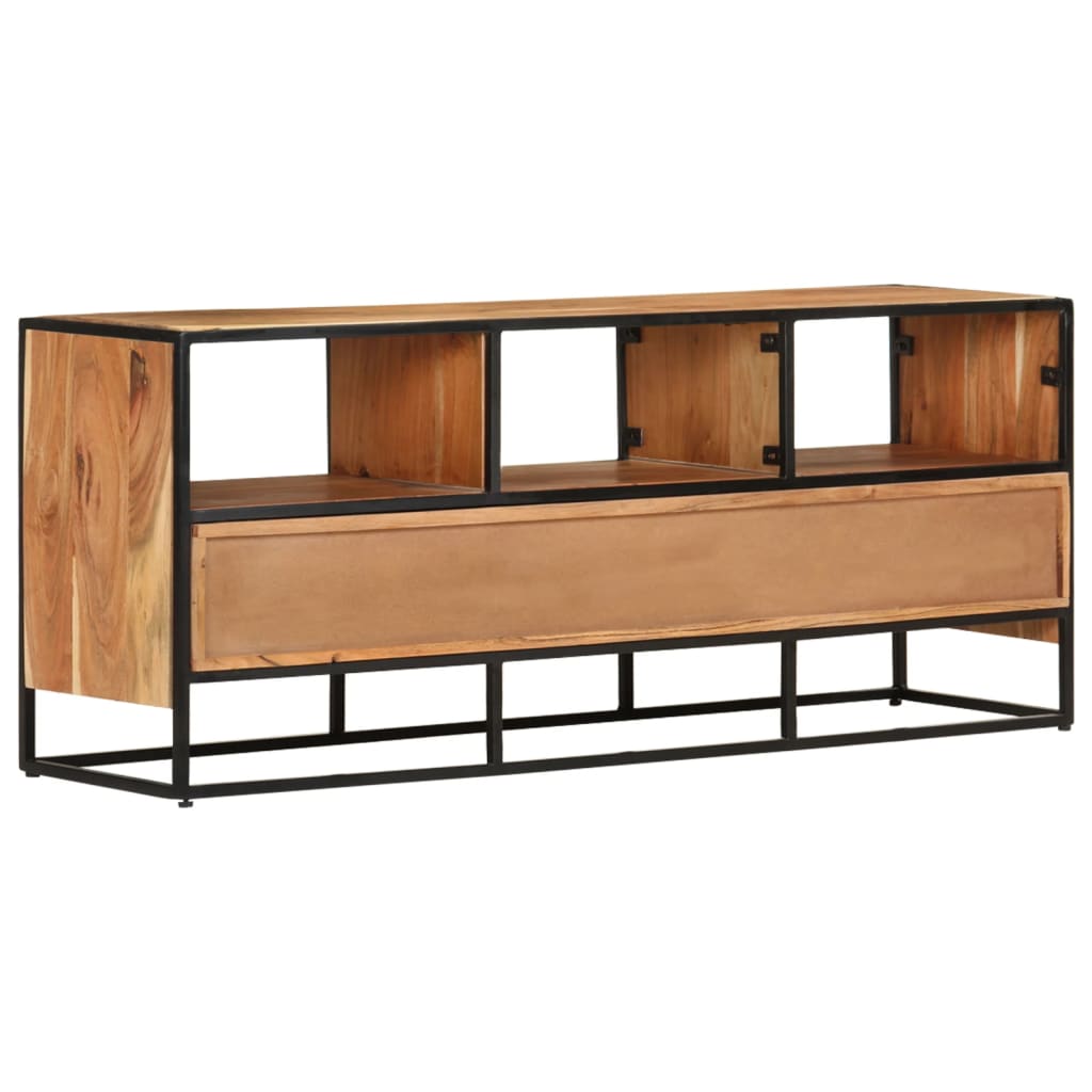 Meuble TV 110x30x45 cm Bois d'acacia massif Meubles TV vidaXL   