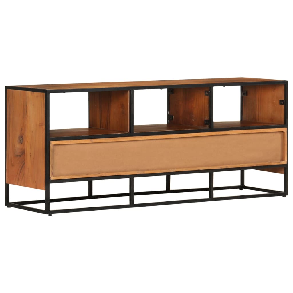 Meuble TV 110x30x45 cm Bois d'acacia massif Meubles TV vidaXL   