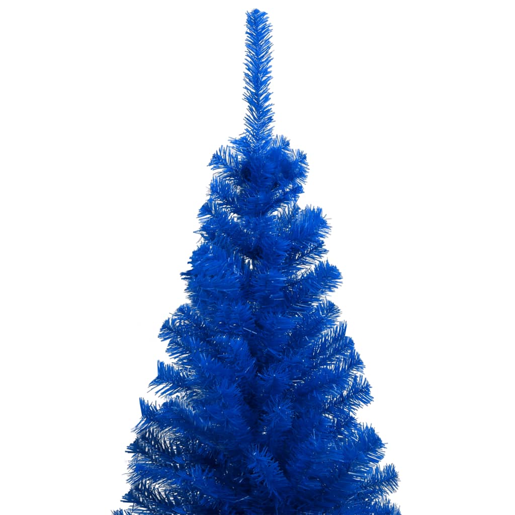 Arbre de Noël artificiel pré-éclairé et boules bleu 240 cm PVC - Xios Store SNC