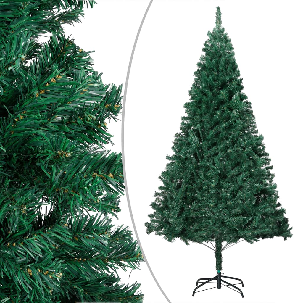 Arbre de Noël artificiel pré-éclairé et boules vert 180 cm PVC - Xios Store SNC