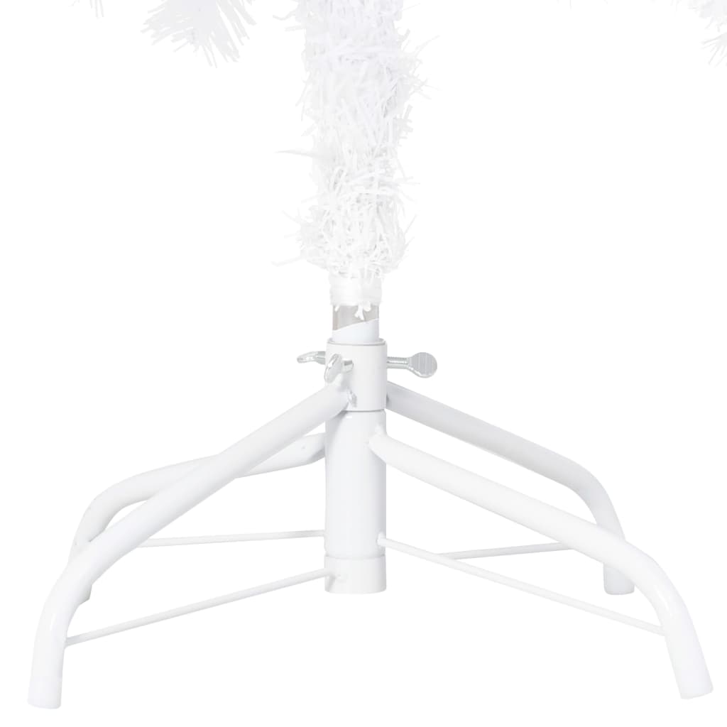 Arbre de Noël artificiel pré-éclairé et boules blanc 180 cm PVC - Xios Store SNC