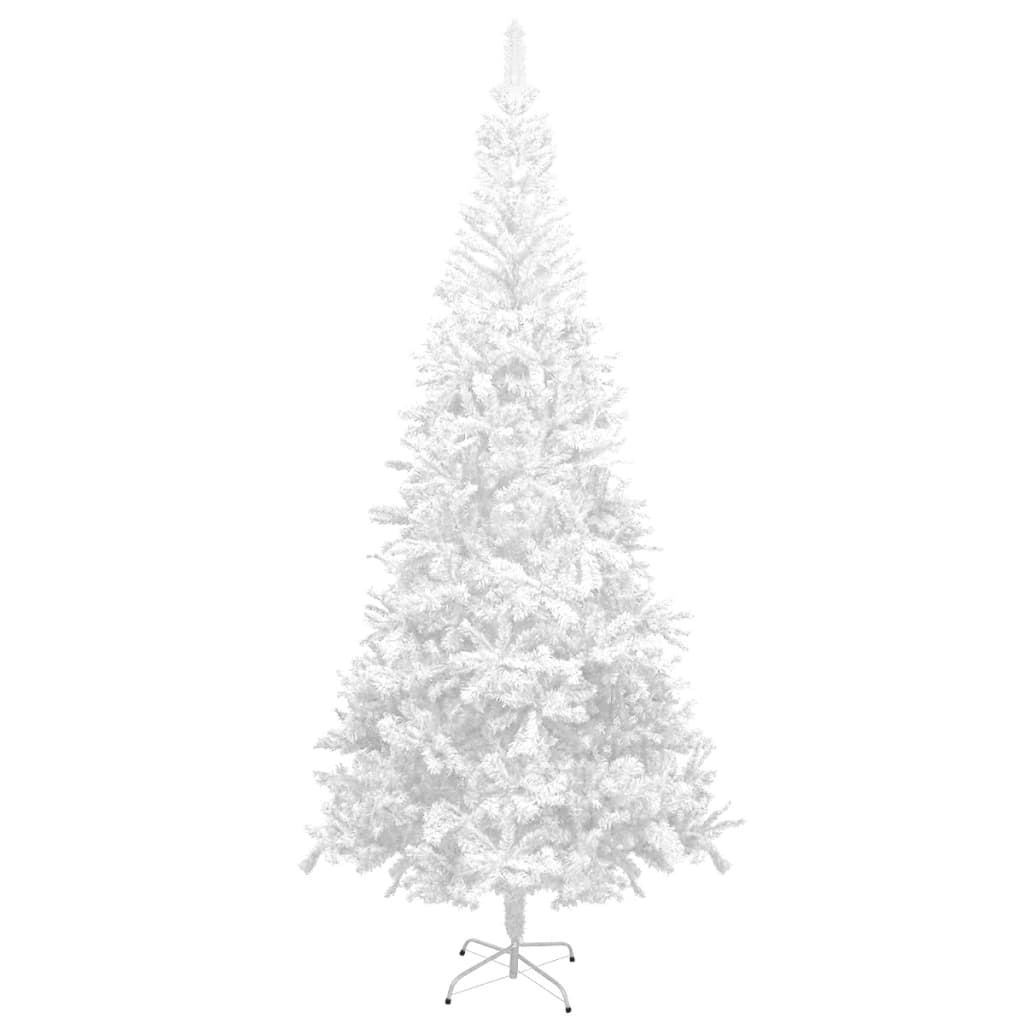 Arbre de Noël artificiel pré-éclairé et boules L 240 cm blanc - Xios Store SNC