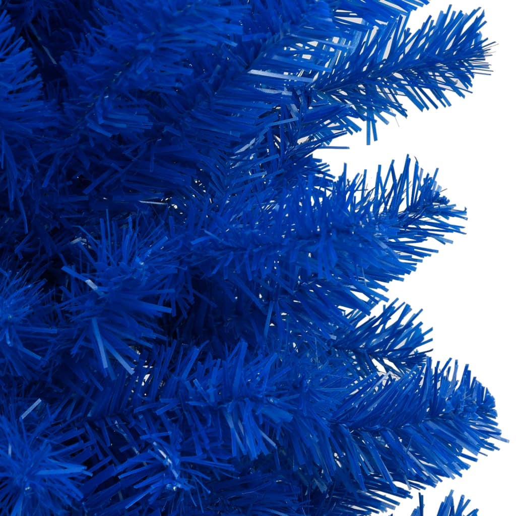 Arbre de Noël artificiel pré-éclairé et boules bleu 240 cm PVC - Xios Store SNC