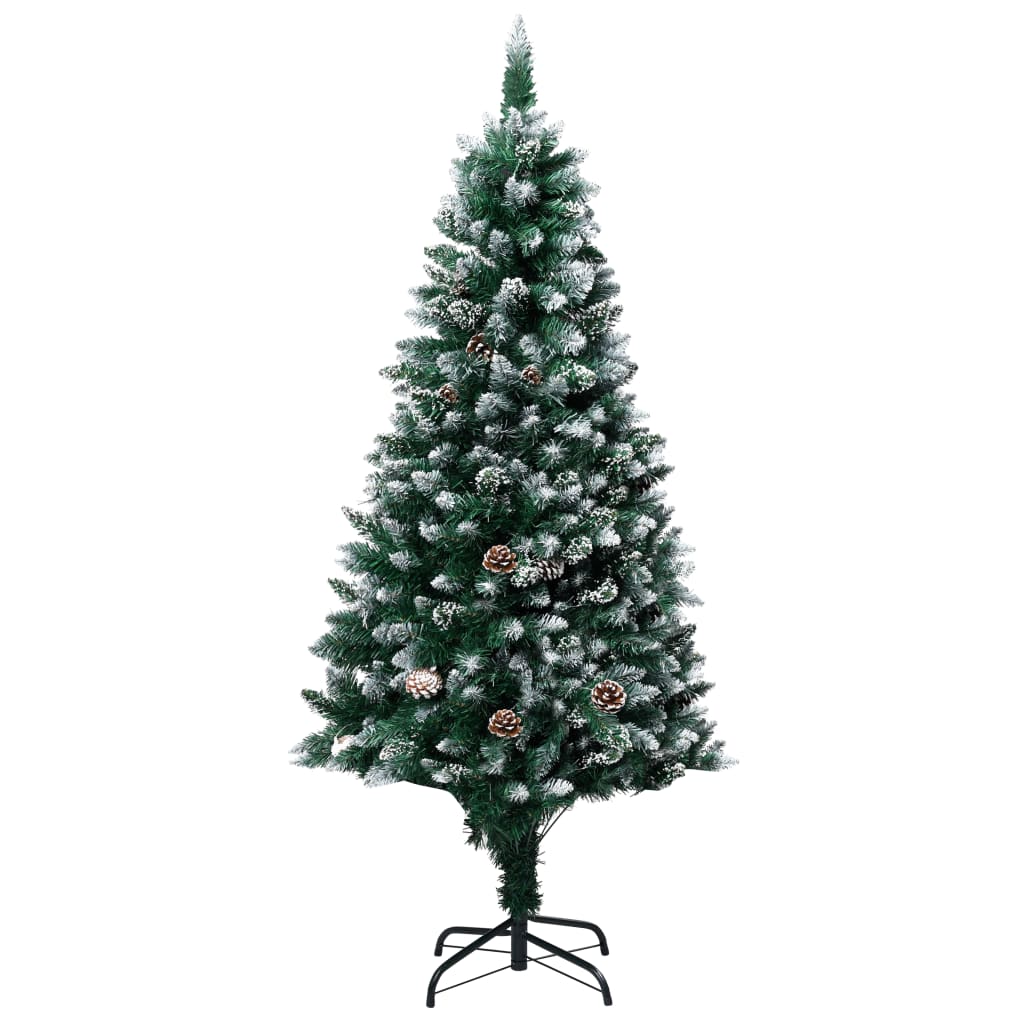 Arbre de Noël artificiel pré-éclairé/boules pommes de pin 150cm - Xios Store SNC