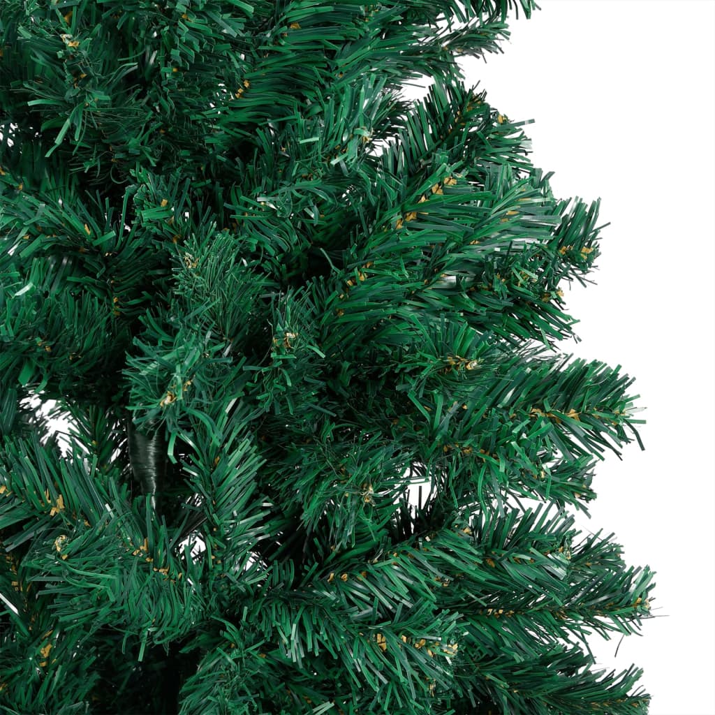 Arbre de Noël artificiel pré-éclairé et boules vert 150 cm PVC - Xios Store SNC