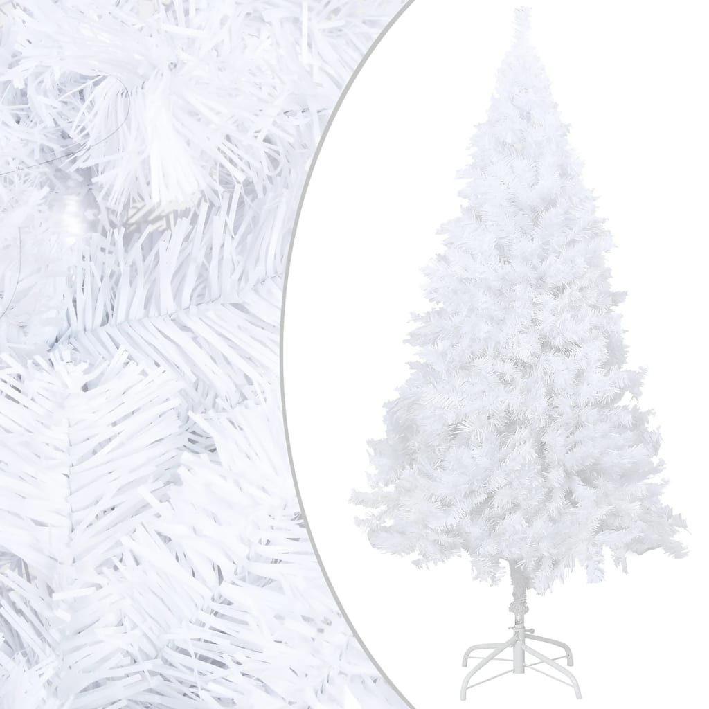 Arbre de Noël artificiel pré-éclairé et boules blanc 120 cm PVC - Xios Store SNC