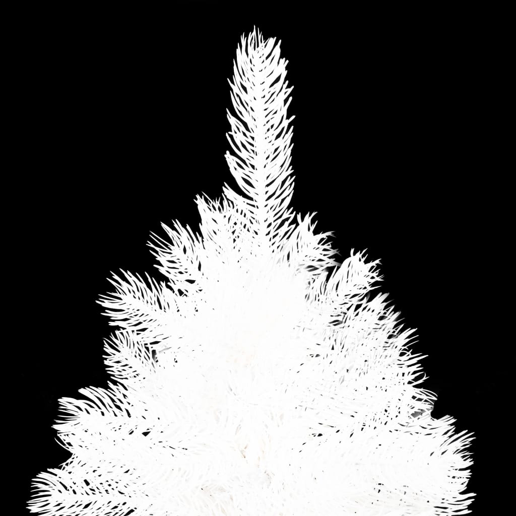 Arbre de Noël artificiel pré-éclairé et boules blanc 240 cm - Xios Store SNC