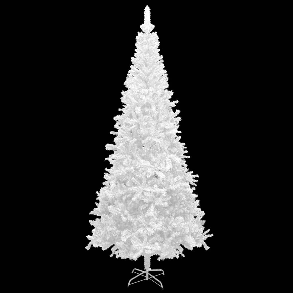 Arbre de Noël artificiel pré-éclairé et boules L 240 cm blanc - Xios Store SNC