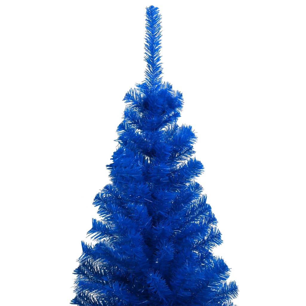 Arbre de Noël artificiel pré-éclairé et boules bleu 120 cm PVC - Xios Store SNC