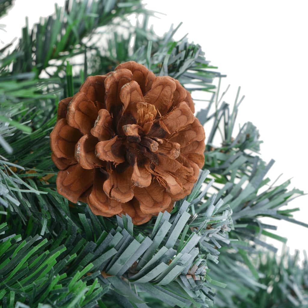 Arbre de Noël artificiel pré-éclairé/boules pommes de pin 180cm - Xios Store SNC