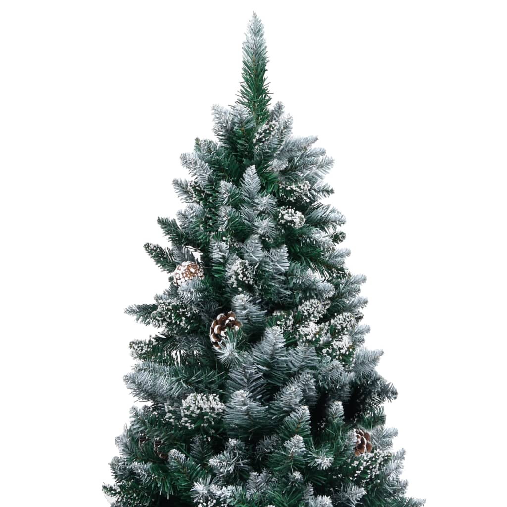 Arbre de Noël artificiel pré-éclairé/boules pommes de pin 240cm - Xios Store SNC