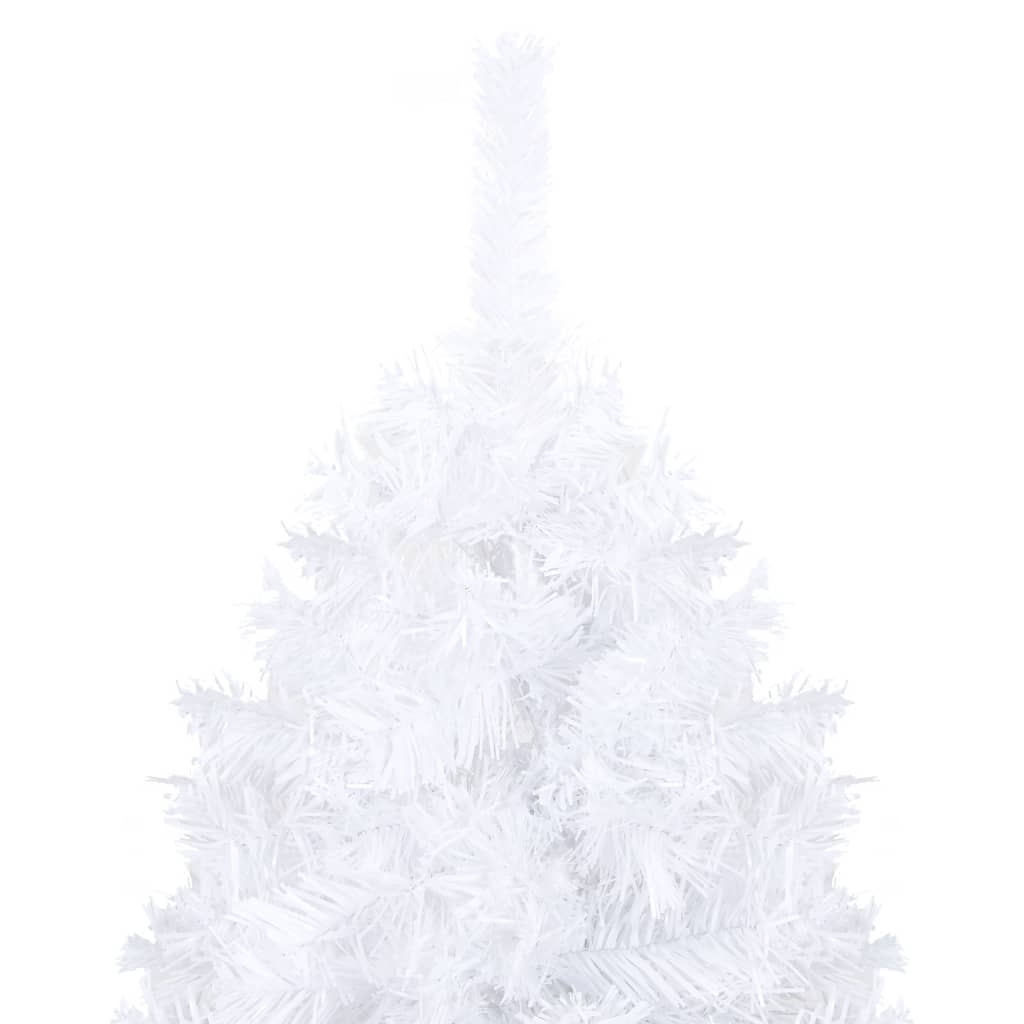 Arbre de Noël artificiel pré-éclairé et boules blanc 240 cm - Xios Store SNC