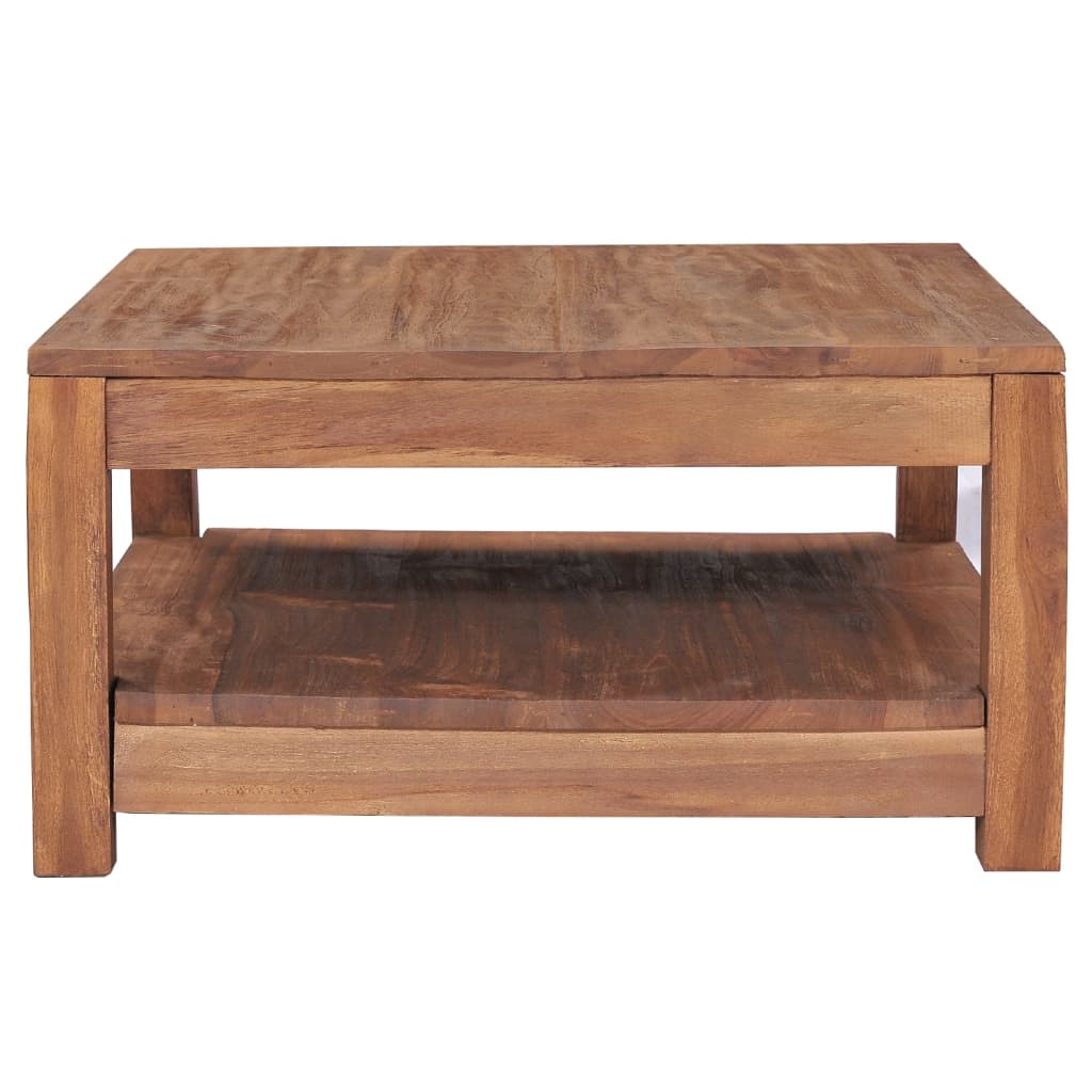 Table basse 68x67x35 cm Bois de teck solide Tables basses vidaXL   