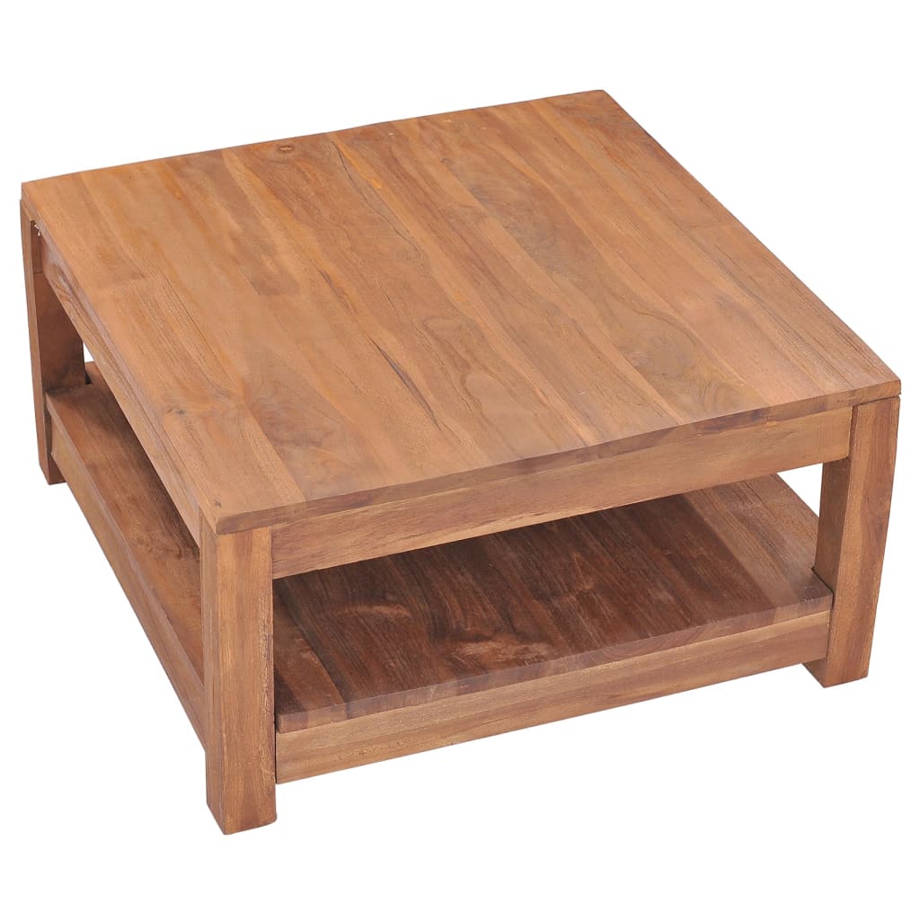 Table basse 68x67x35 cm Bois de teck solide Tables basses vidaXL   