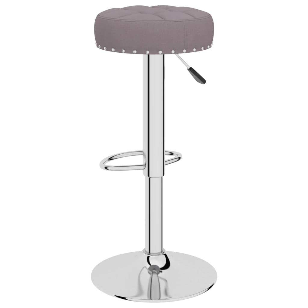 Tabourets de bar lot de 2 taupe tissu Tabourets de bar vidaXL   