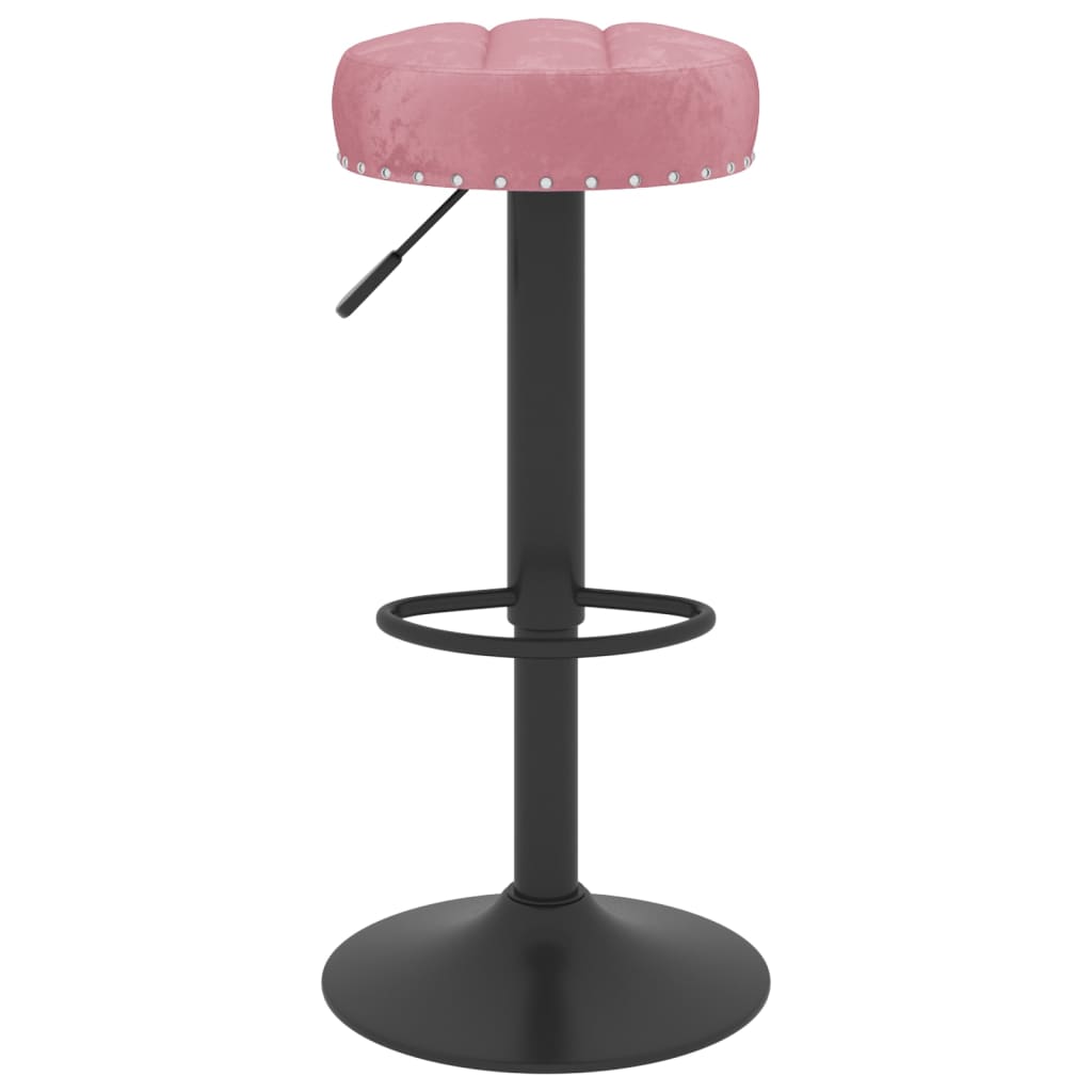 Tabourets de bar lot de 2 rose velours Tabourets de bar vidaXL   